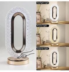Crystal Light Touch Lamp