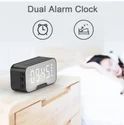 Alarm Clock Mirror Wireless Bluetooth Speakers