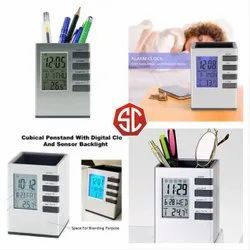 Digital Pen Holder Clock